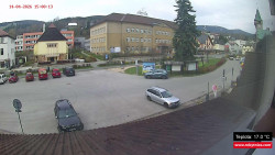 Střed obce Rokytnice nad Jizerou