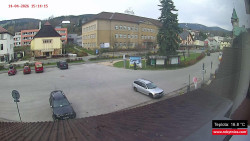 Střed obce Rokytnice nad Jizerou