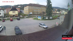 Střed obce Rokytnice nad Jizerou