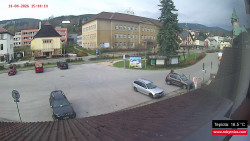 Střed obce Rokytnice nad Jizerou