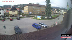 Střed obce Rokytnice nad Jizerou