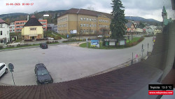 Střed obce Rokytnice nad Jizerou