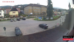 Střed obce Rokytnice nad Jizerou