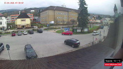 Střed obce Rokytnice nad Jizerou