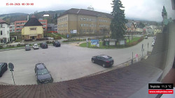 Střed obce Rokytnice nad Jizerou