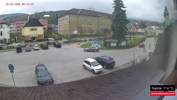 Střed obce Rokytnice nad Jizerou