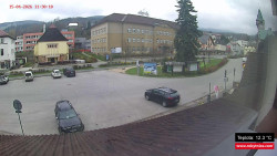 Střed obce Rokytnice nad Jizerou