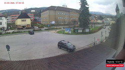 Střed obce Rokytnice nad Jizerou