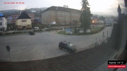 Střed obce Rokytnice nad Jizerou