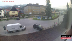 Střed obce Rokytnice nad Jizerou