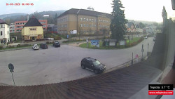 Střed obce Rokytnice nad Jizerou