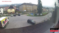 Střed obce Rokytnice nad Jizerou