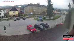 Střed obce Rokytnice nad Jizerou