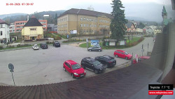 Střed obce Rokytnice nad Jizerou