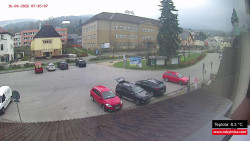 Střed obce Rokytnice nad Jizerou