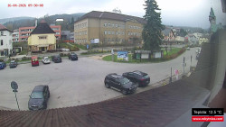 Střed obce Rokytnice nad Jizerou