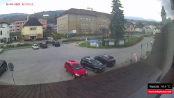 Střed obce Rokytnice nad Jizerou