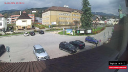 Střed obce Rokytnice nad Jizerou