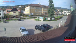 Střed obce Rokytnice nad Jizerou