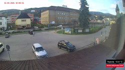 Střed obce Rokytnice nad Jizerou