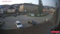 Střed obce Rokytnice nad Jizerou