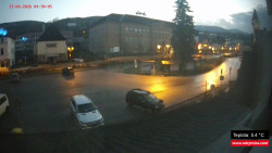 Střed obce Rokytnice nad Jizerou