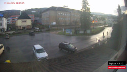 Střed obce Rokytnice nad Jizerou