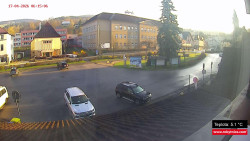 Střed obce Rokytnice nad Jizerou