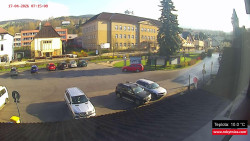 Střed obce Rokytnice nad Jizerou