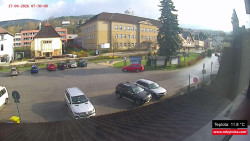 Střed obce Rokytnice nad Jizerou