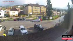 Střed obce Rokytnice nad Jizerou