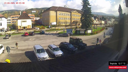 Střed obce Rokytnice nad Jizerou