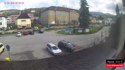 Střed obce Rokytnice nad Jizerou