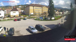 Střed obce Rokytnice nad Jizerou