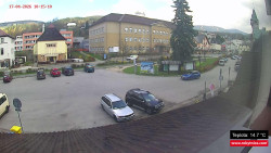 Střed obce Rokytnice nad Jizerou