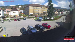 Střed obce Rokytnice nad Jizerou