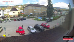 Střed obce Rokytnice nad Jizerou