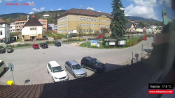 Střed obce Rokytnice nad Jizerou