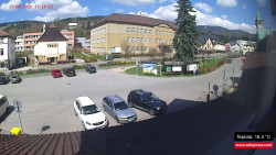 Střed obce Rokytnice nad Jizerou