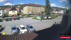 Střed obce Rokytnice nad Jizerou