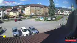 Střed obce Rokytnice nad Jizerou