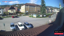 Střed obce Rokytnice nad Jizerou