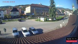 Střed obce Rokytnice nad Jizerou