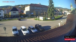 Střed obce Rokytnice nad Jizerou