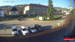 Střed obce Rokytnice nad Jizerou