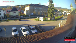 Střed obce Rokytnice nad Jizerou