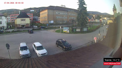 Střed obce Rokytnice nad Jizerou