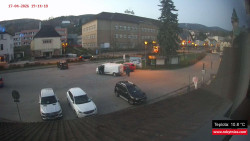 Střed obce Rokytnice nad Jizerou