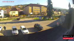 Střed obce Rokytnice nad Jizerou