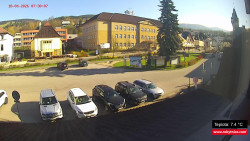 Střed obce Rokytnice nad Jizerou